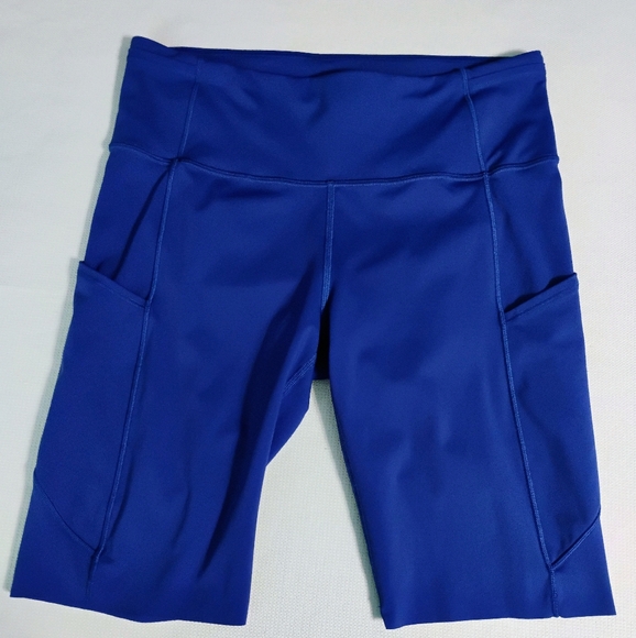 Lululemon Women's Sz 10 Blue 7 Pocket Shorts - Picture 1 of 11